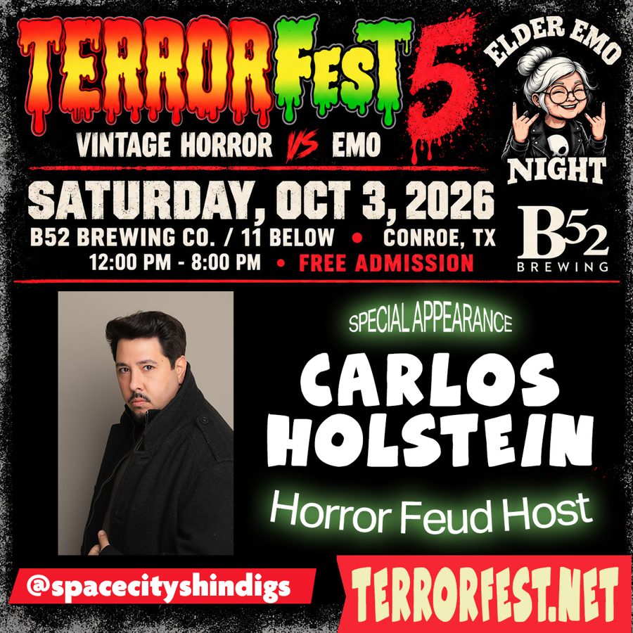 Carlos Holstein, Horror Feud Host. Special appearance at TerrorFest V.