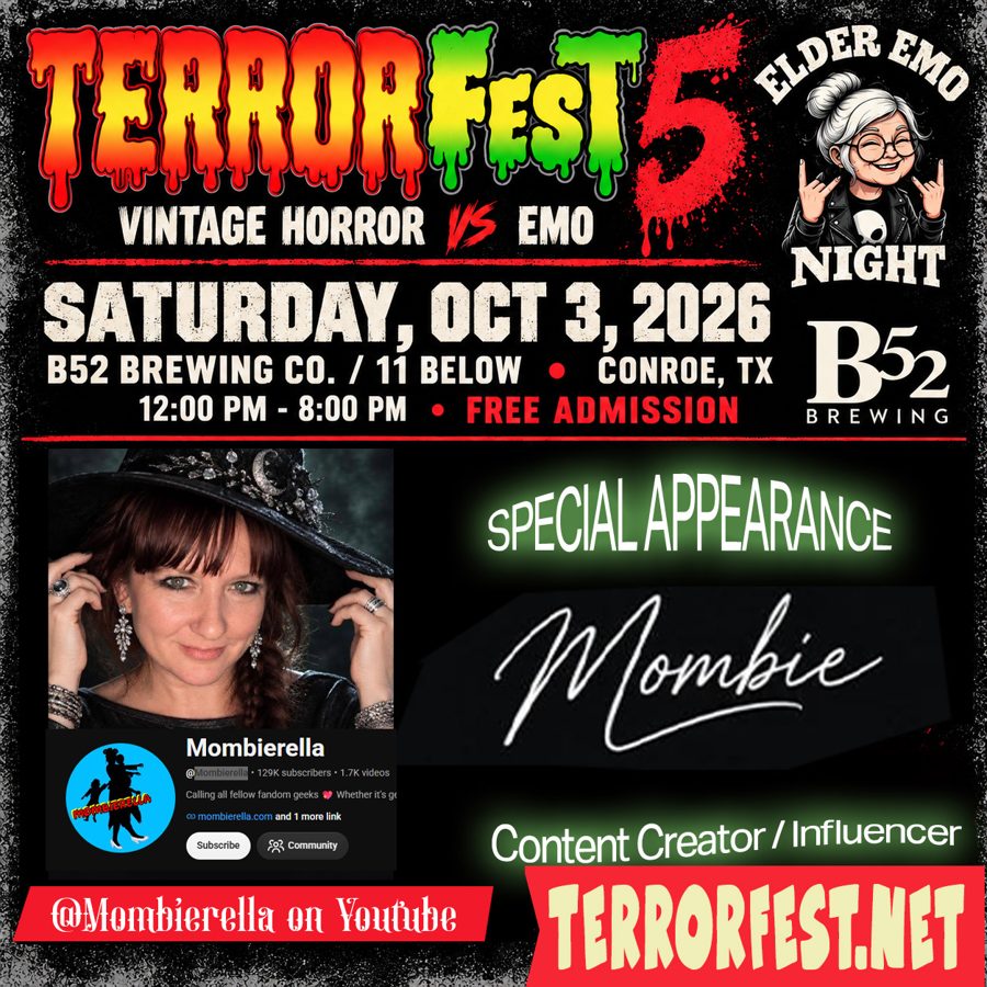 Mombie, Content Creator / Influencer. Special appearance at TerrorFest V.