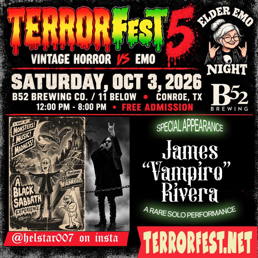 James "Vampiro" Rivera, A Rare Solo Performance. Special appearance at TerrorFest V.